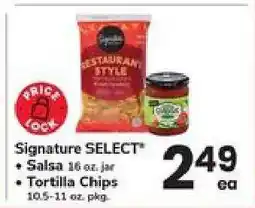 Safeway Signature SELECT Salsa & Tortilla Chips offer