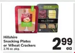 Safeway Hillshire Snacking Plates or Wheat Crackers offer