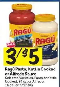 Stop&Shop Ragú Pasta, Kettle Cooked or Alfredo Sauce offer