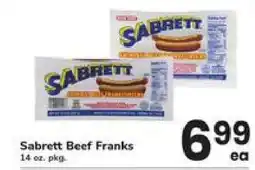 Safeway Sabrett Beef Franks offer