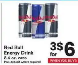 Safeway Red Bull Energy Drink offer