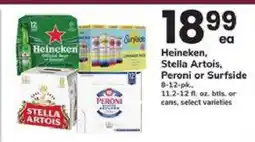 Safeway Heineken, Stella Artois, Peroni or Surfside offer