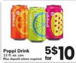 Safeway Poppi Drink offer
