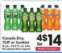 Safeway Canada Dry, 7UP or Sunkist offer