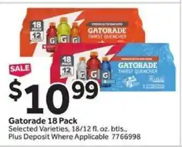 Stop&Shop Gatorade 18 Pack offer