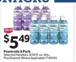 Stop&Shop Powerade 8 Pack offer