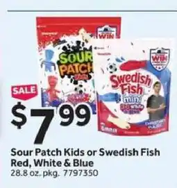 Stop&Shop Sour Patch Kids or Swedish Fish Red White & Blue offer