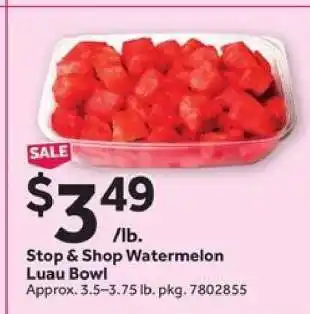 Stop&Shop Stop & Shop Watermelon Luau Bowl offer