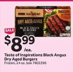 Stop&Shop Taste of Inspirations Black Angus Dry Aged Burgers offer