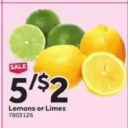 Stop&Shop Lemons Or Limes offer