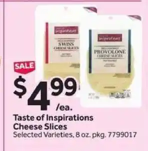 Stop&Shop Taste of Inspirations Cheese Slices offer