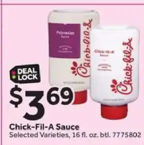 Stop&Shop Chick-Fil-A Sauce offer