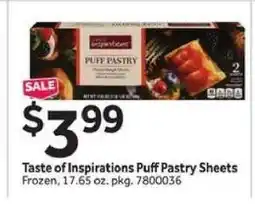 Stop&Shop Taste of Inspirations Puff Pastry Sheets offer
