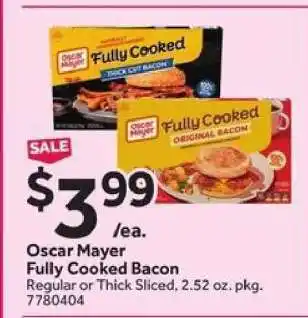 Stop&Shop Oscar Mayer Fully Cooked Bacon offer