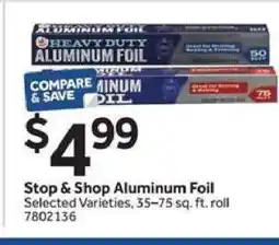 Stop&Shop Stop & Shop Aluminum Foil offer