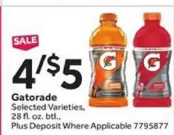 Stop&Shop Gatorade offer