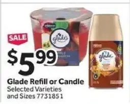 Stop&Shop Glade Refill or Candle offer