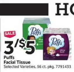 Stop&Shop Puffs Facial Tissue offer