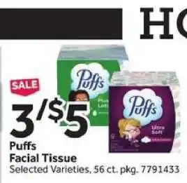Stop&Shop Puffs Facial Tissue offer