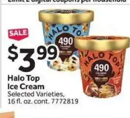 Stop&Shop Halo Top Ice Cream offer