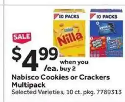 Stop&Shop Nabisco Cookies or Crackers Multipack offer
