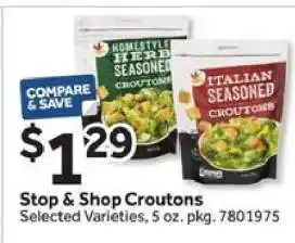 Stop&Shop Stop & Shop Croutons offer