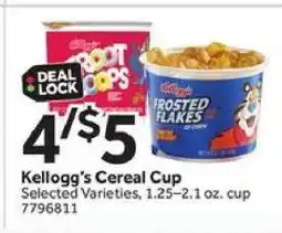 Stop&Shop Kellogg's Cereal Cup offer