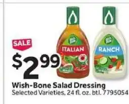 Stop&Shop Wish-Bone Salad Dressing offer