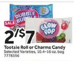 Stop&Shop Tootsie Roll or Charms candy offer
