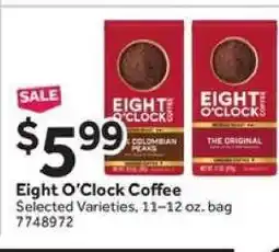 Stop&Shop Eight O'Clock Coffee offer