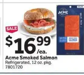 Stop&Shop ACME Smoked Salmon offer