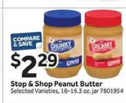 Stop&Shop Stop & Shop Peanut Butter offer