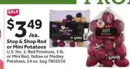 Stop&Shop Stop & Shop Red or Mini Potatoes offer