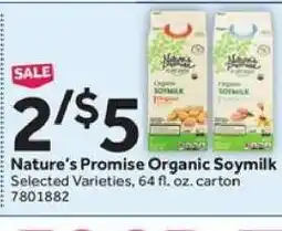 Stop&Shop Nature's Promise Organic Soymilk offer