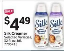 Stop&Shop Silk Creamer offer