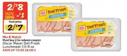 Winn Dixie Oscar Mayer Deli Fresh Lunchmeat offer