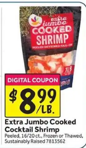 Stop&Shop Extra Jumbo Cooked Cocktail Shrimp offer