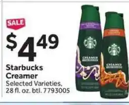 Stop&Shop Starbucks Creamer offer