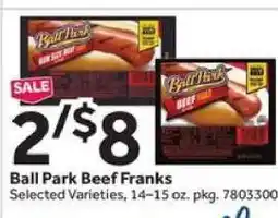 Stop&Shop Ball Park Beef Franks offer