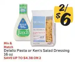 Winn Dixie Delallo Pasta or Ken's Salad Dressing offer