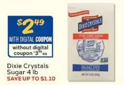 Winn Dixie Dixie Crystals Sugar 4 lb offer