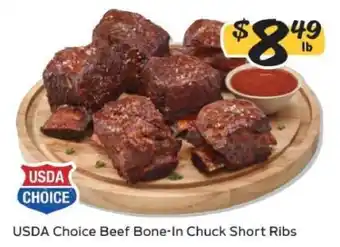 Winn Dixie USDA Choice Beef Bone-In Chuck Short Ribs offer