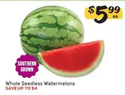 Winn Dixie Whole Seedless Watermelons offer