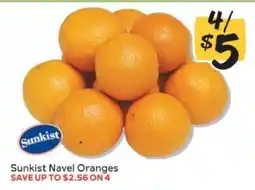 Winn Dixie Sunkist Navel Oranges offer