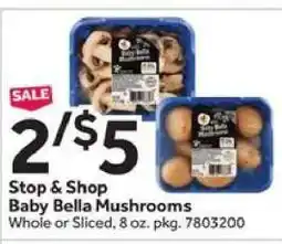 Stop&Shop Stop & Shop Baby Bella Mushrooms offer