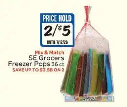 Winn Dixie SE Grocers Freezer Pops offer