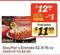 Winn Dixie Stouffer's Entrées offer