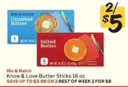 Winn Dixie Know & Love Butter Sticks 16 oz offer