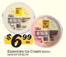 Winn Dixie Essentials Ice Cream offer