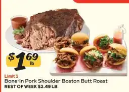 Winn Dixie Bone-In Pork Shoulder Boston Butt Roast offer